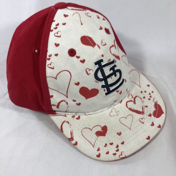 ST. LOUIS CARDINALS Fan Favorite Youth Kids Hat Valentine's Day Hearts MLB Cap - Picture 4 of 16